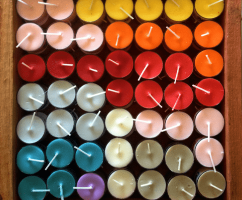 soy wax tea light candles sample pack