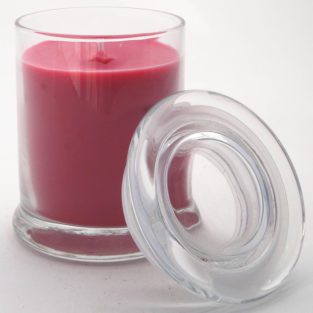 cherry vanilla 8oz glass jar candle
