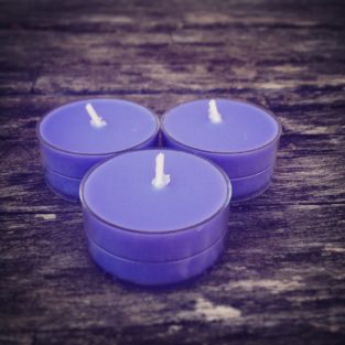 lavender fields tea light candles