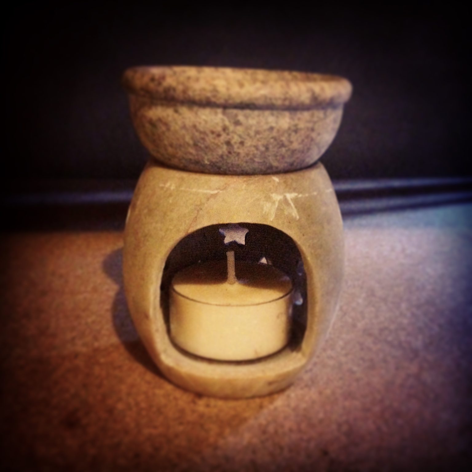 Light Soapstone Tea Light Wax Melt Warmer Jojo's Candle Company